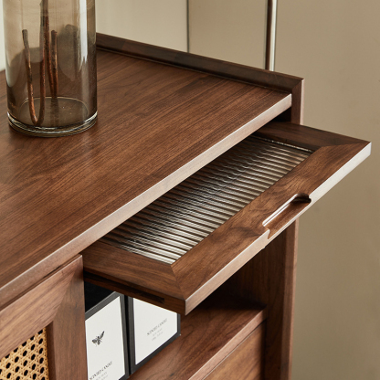 ブラックウォールナット材 多収納キャビネット – CAGUUU