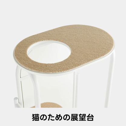 キャットタワーミラー