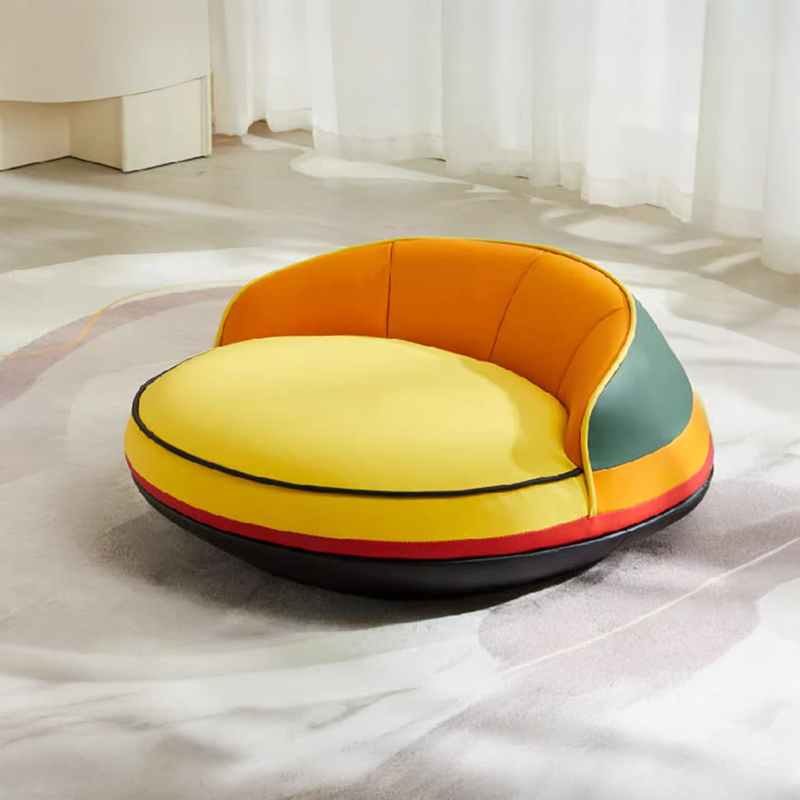 ラウンドペットソファ