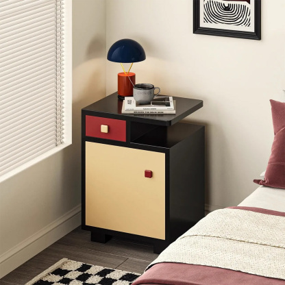 パズル調ベッドサイドテーブル