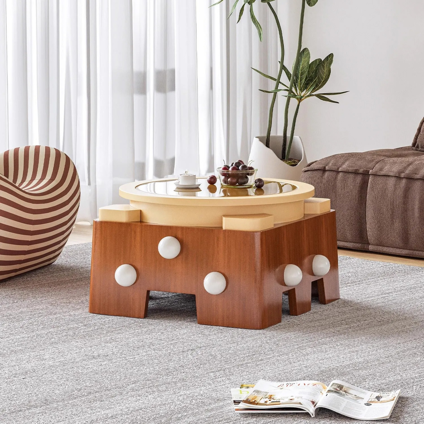 お城デザインセンターテーブル