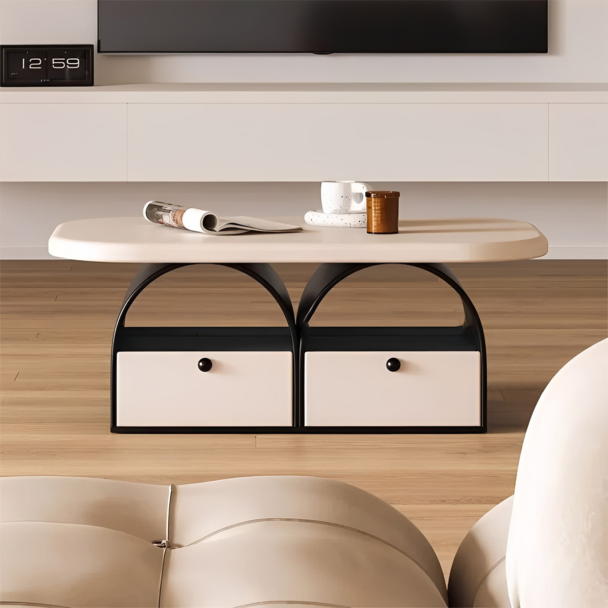 アーチラインサイドテーブル