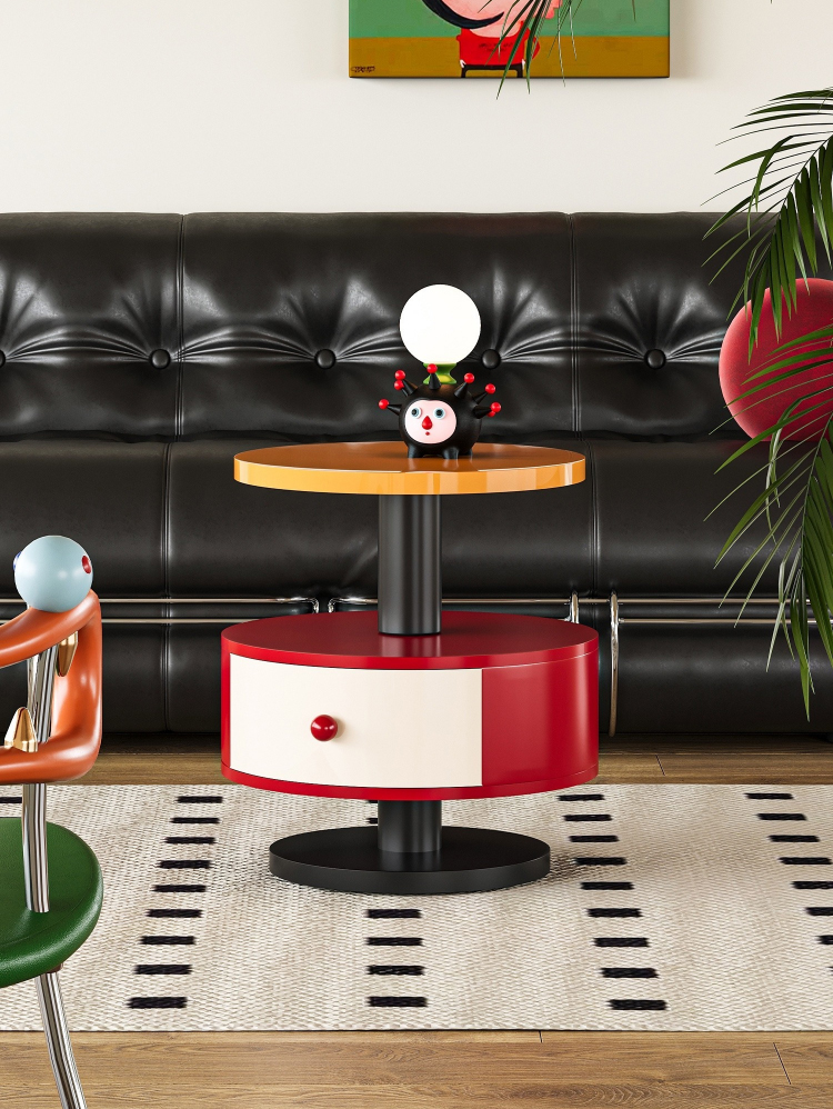 レトロポップサイドキャビネット | カラフルな遊び心を加えるデザイン