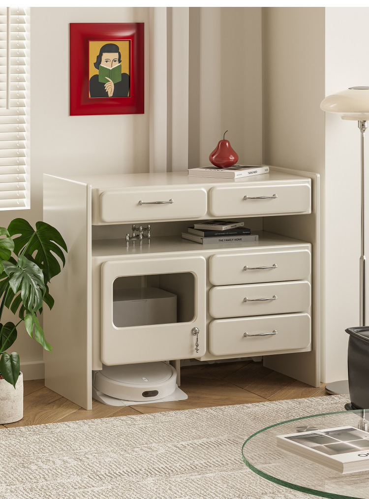 お掃除ロボット収納キャビネット | 充電・隠すを一体化したスマート