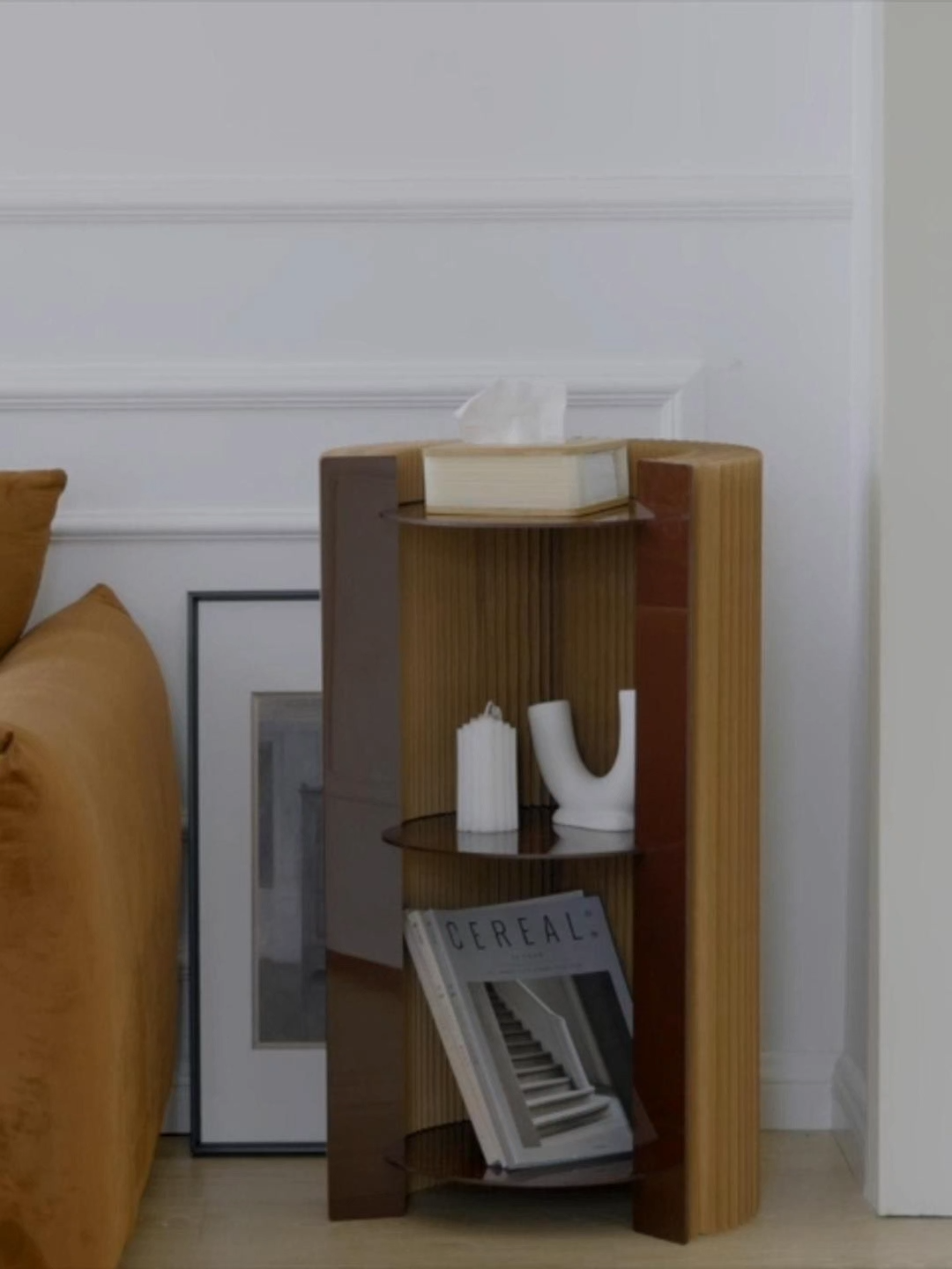 Kraft Paper クラフト紙円筒デザインシエルフ