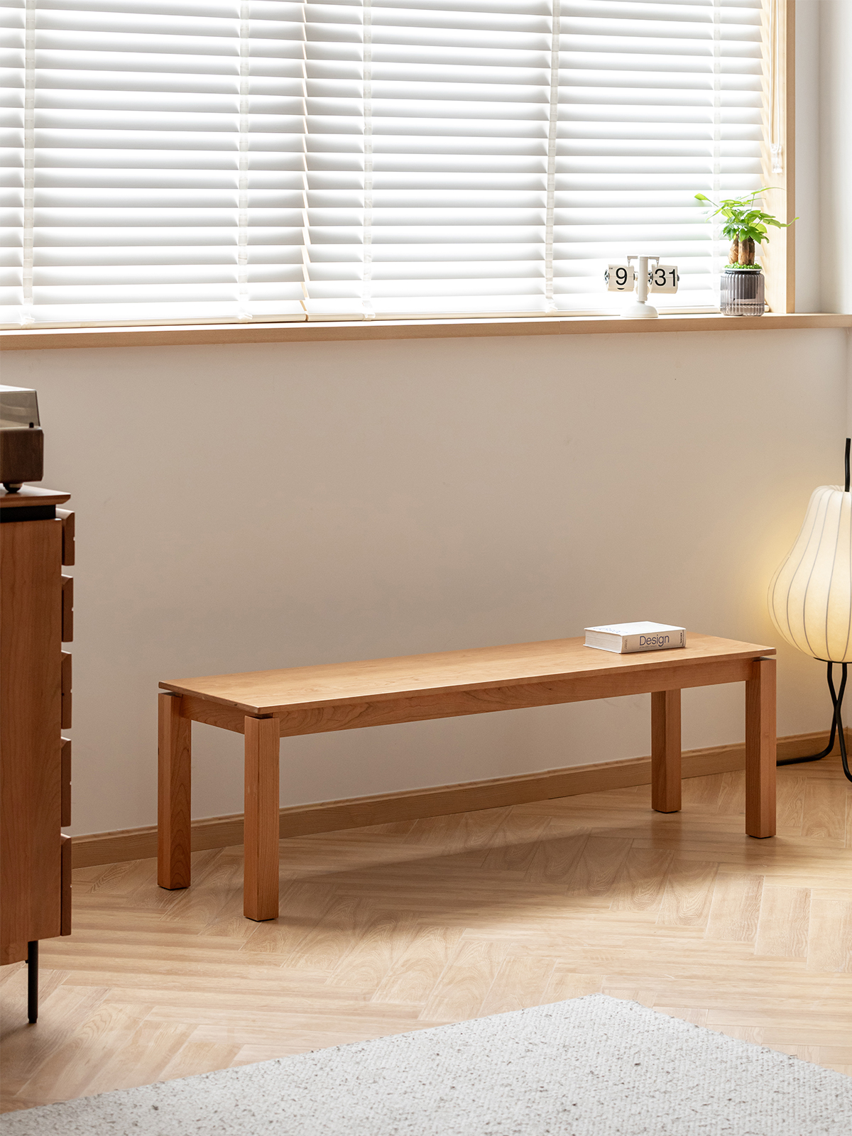 チェリーウッドダイニングベンチ