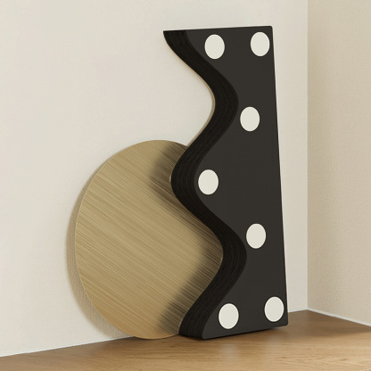 Kraft Paper ブラック　クラフト紙デザインサイドテーブル