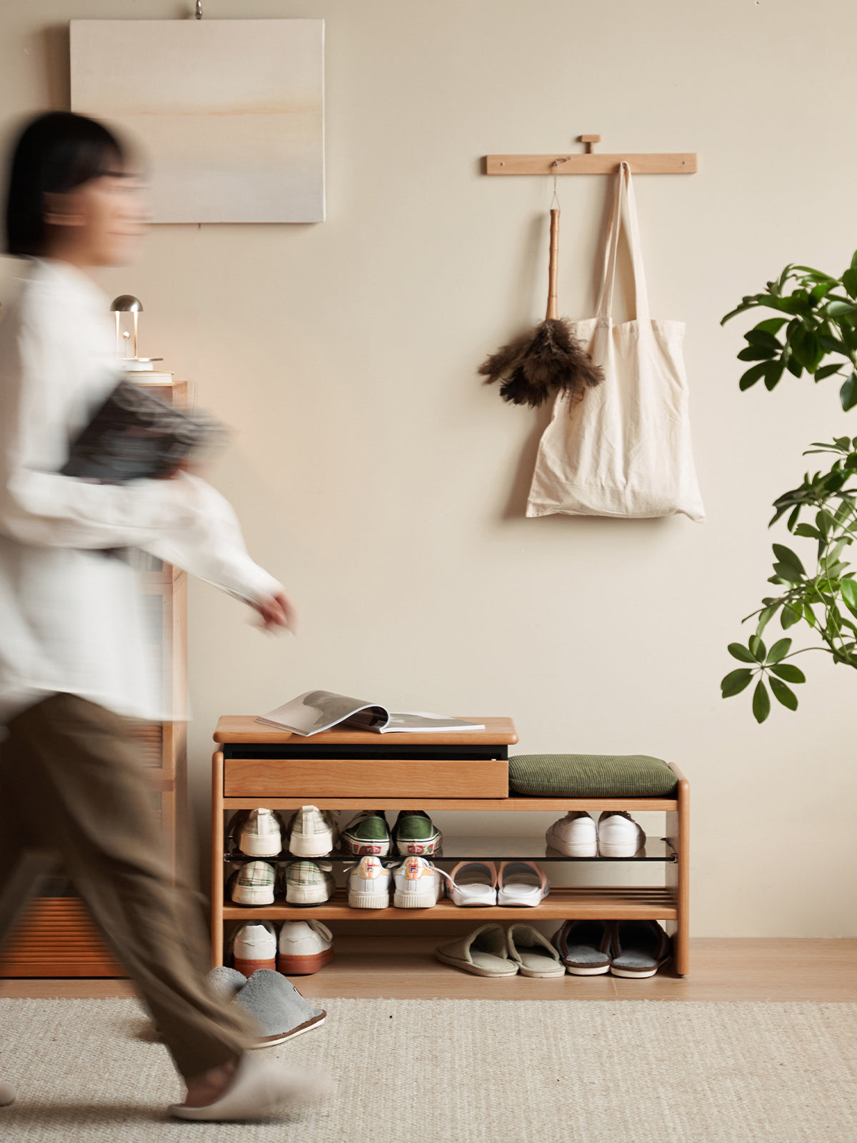 Woody Prime Cherry マルチユースウッドシューズラック – CAGUUU