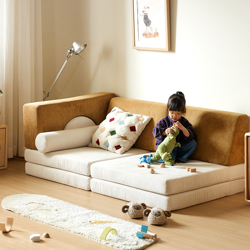 _法人様限定_ omoio オモイオ KS-1P-BE キッズソファ1P クマ キッズスペース向けソファ _受注品_ omoio_直送品1_（オモイオ） 家具 法人・個人事業主様限定omoio オモイオ キッズソファ1P