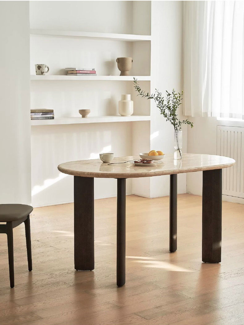 トラバーチン天板テーブル – CAGUUU