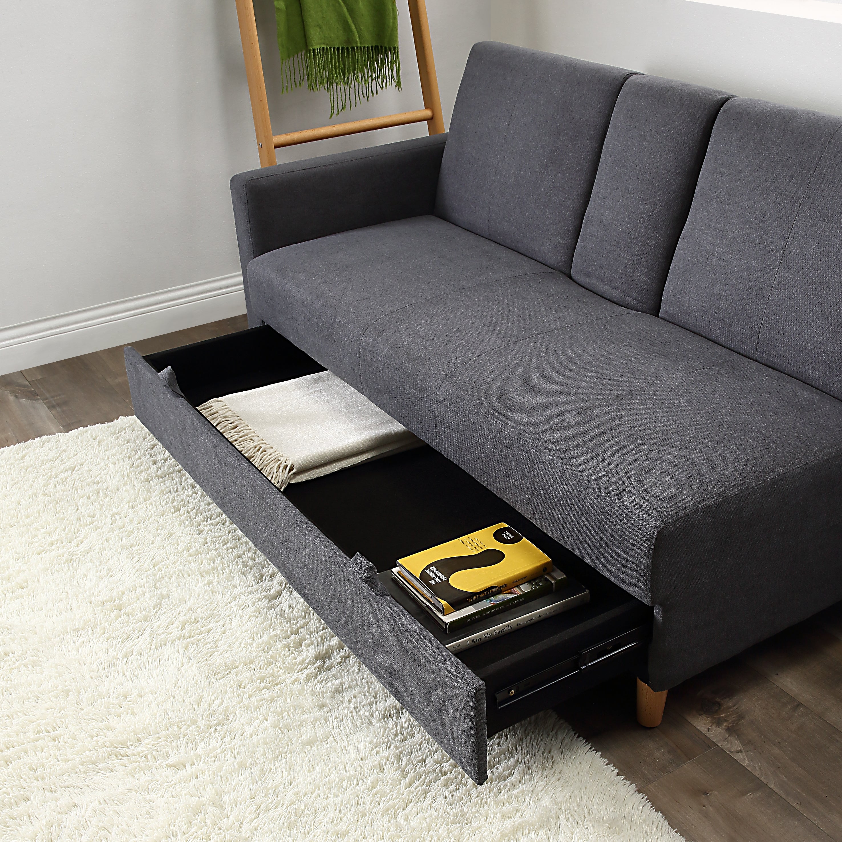 収納付き多機能3人掛けソファ | 自由自在に変形する多機能ソファ – CAGUUU