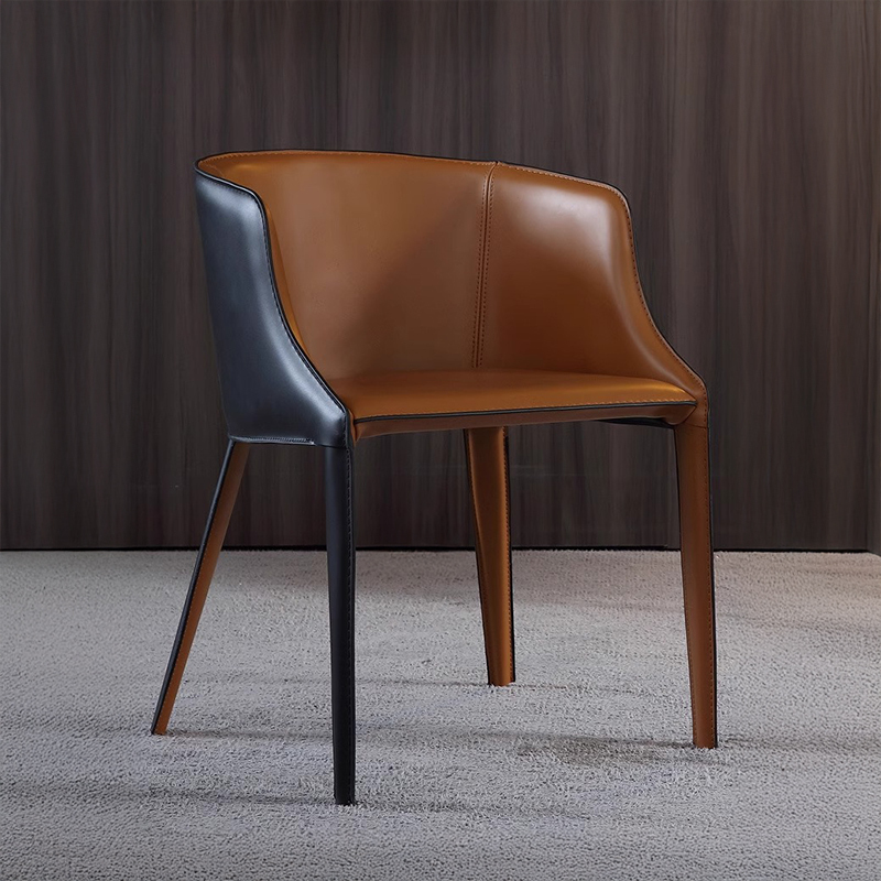 サドルレザーコンフォートダイニングチェア