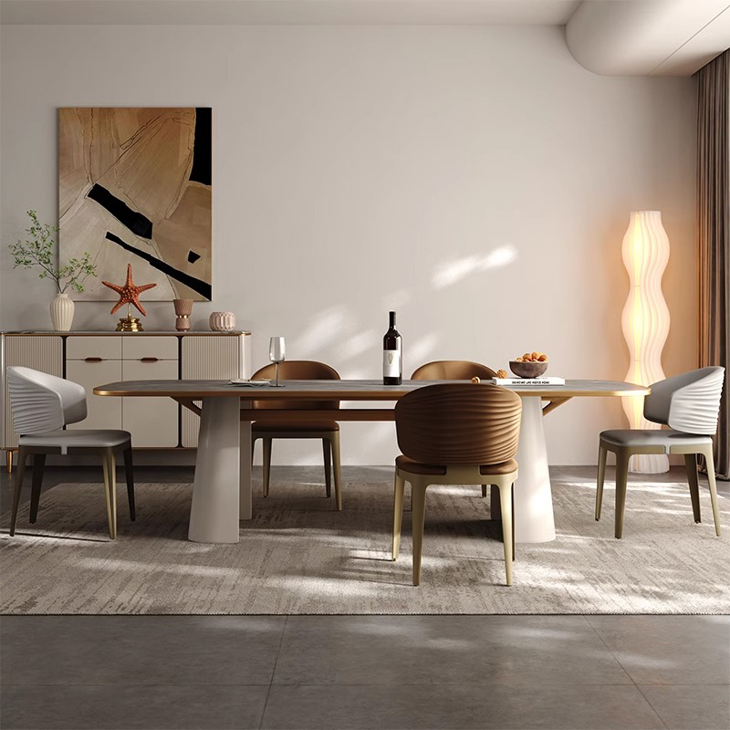 ウェーブバックレザーラウンジチェア