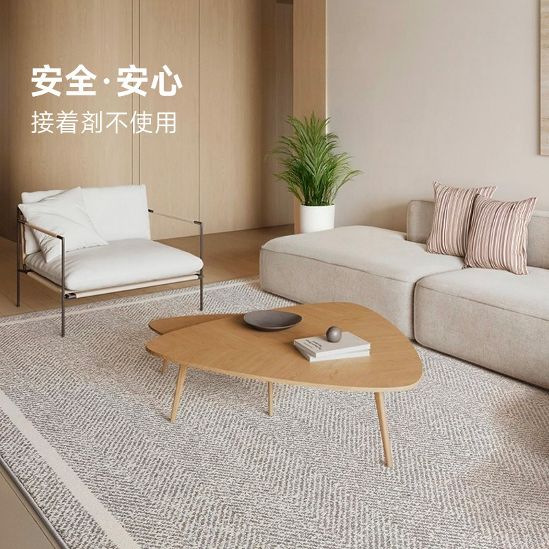 美品即発送★ベージュラグ　シンプル　おしゃれ　新生活　一人暮らし　二人暮らし 美品即発送☆ベージュラグ シンプル おしゃれ 新生活 一人暮らし 二人