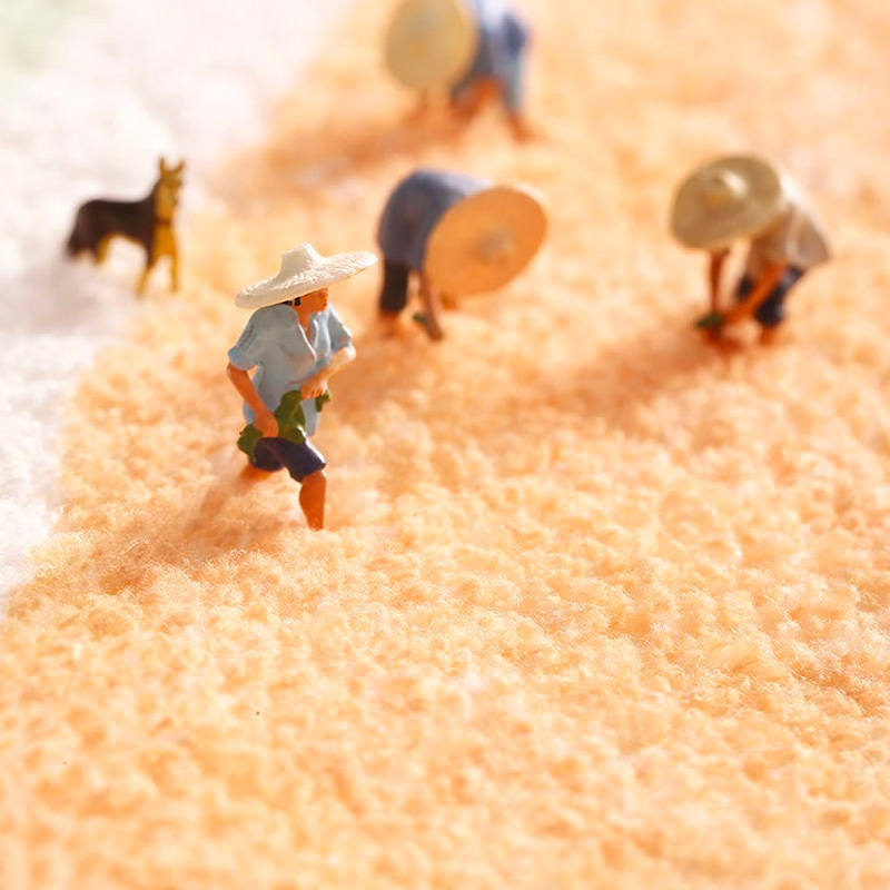 ブークレ生地カラフルワイドマット