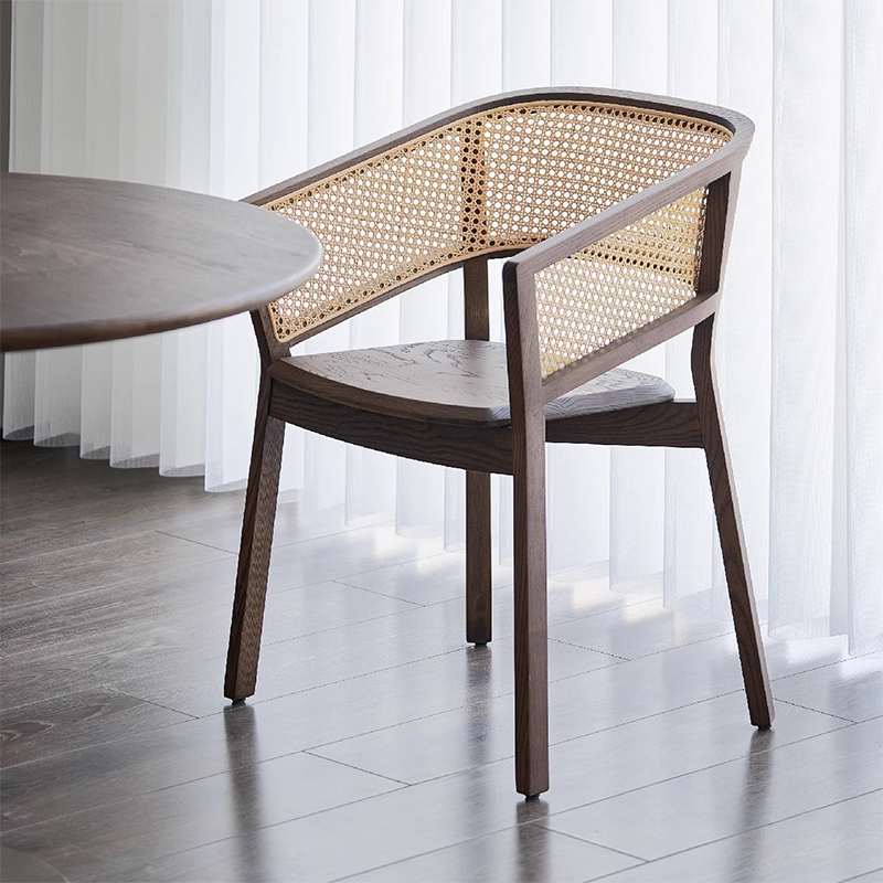 天然木ナチュラルラタンチェア