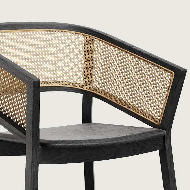 天然木ナチュラルラタンチェア