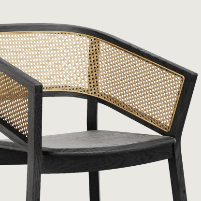 天然木ナチュラルラタンチェア