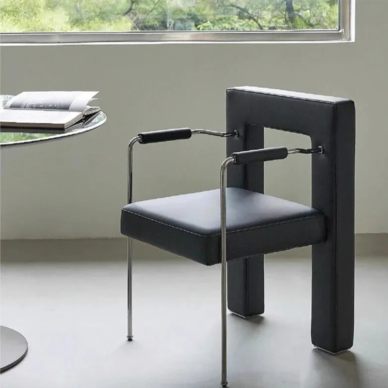 レトロモダン異素材ダイニングチェア