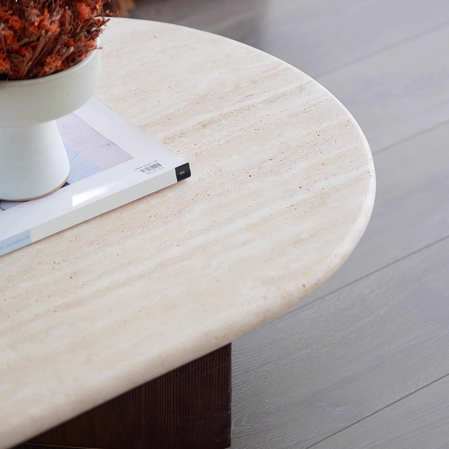 レトロモダン木製コーヒーテーブル