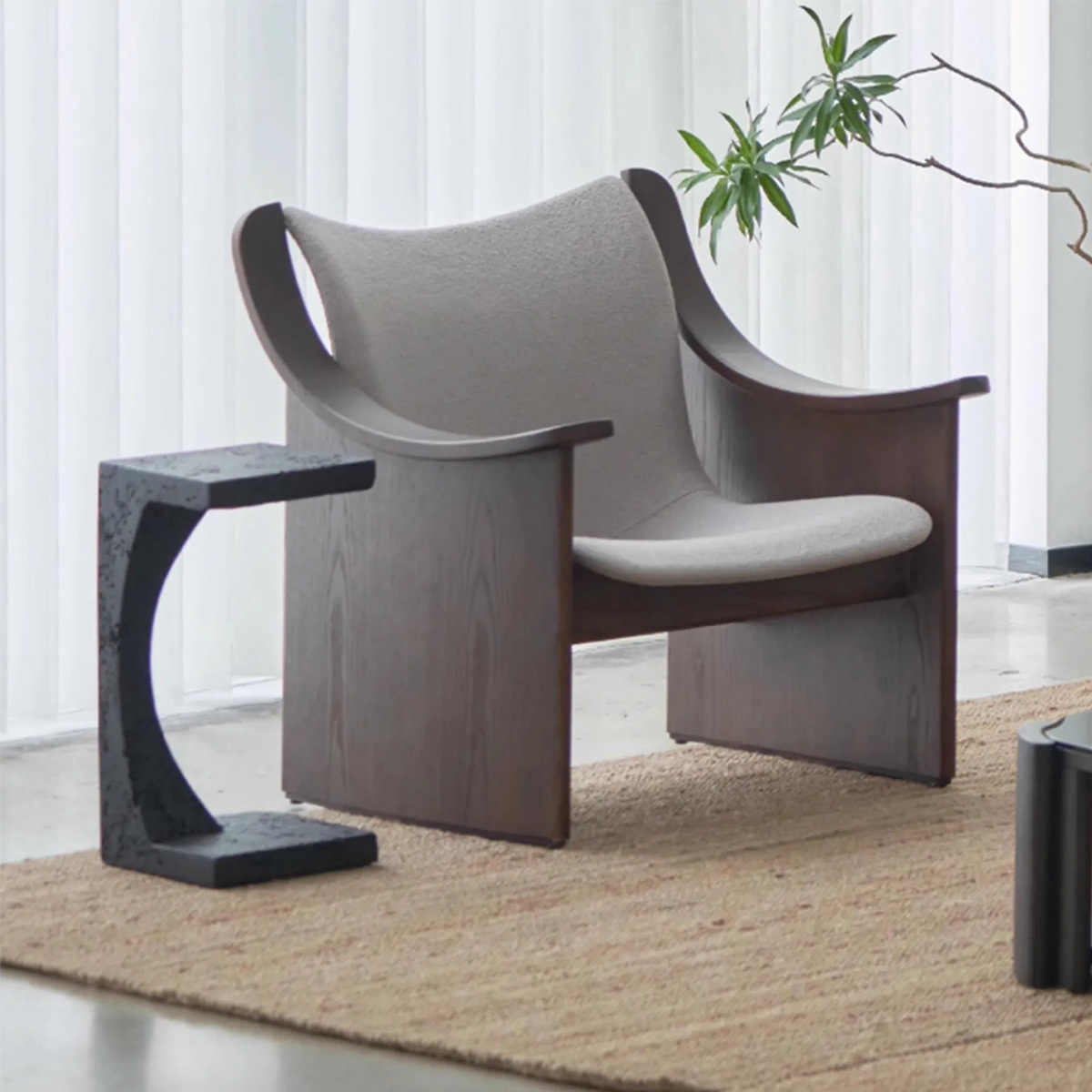 鼓型サイドテーブル