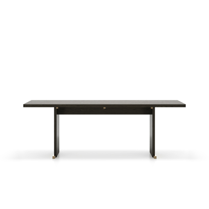 和モダン木製ダイニングテーブル