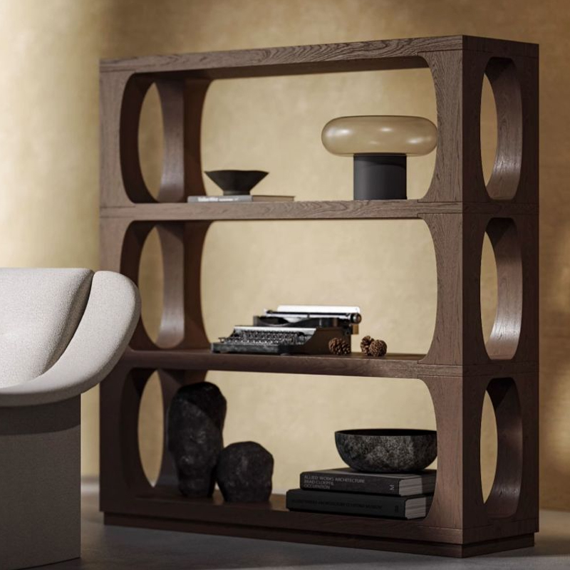 くつろぎ木製ブックシェルフ