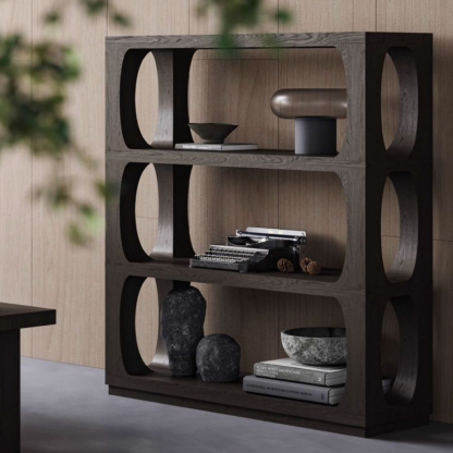 くつろぎ木製ブックシェルフ