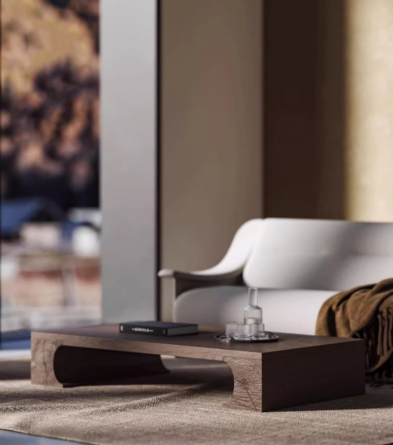 広々天板木製ローテーブル – CAGUUU