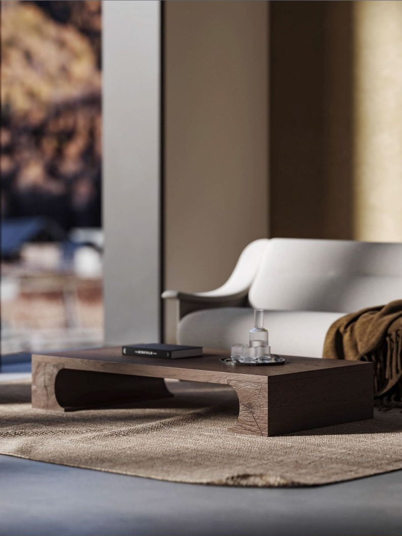 CB2 ローテーブル 広々天板木製ローテーブル – CAGUUU