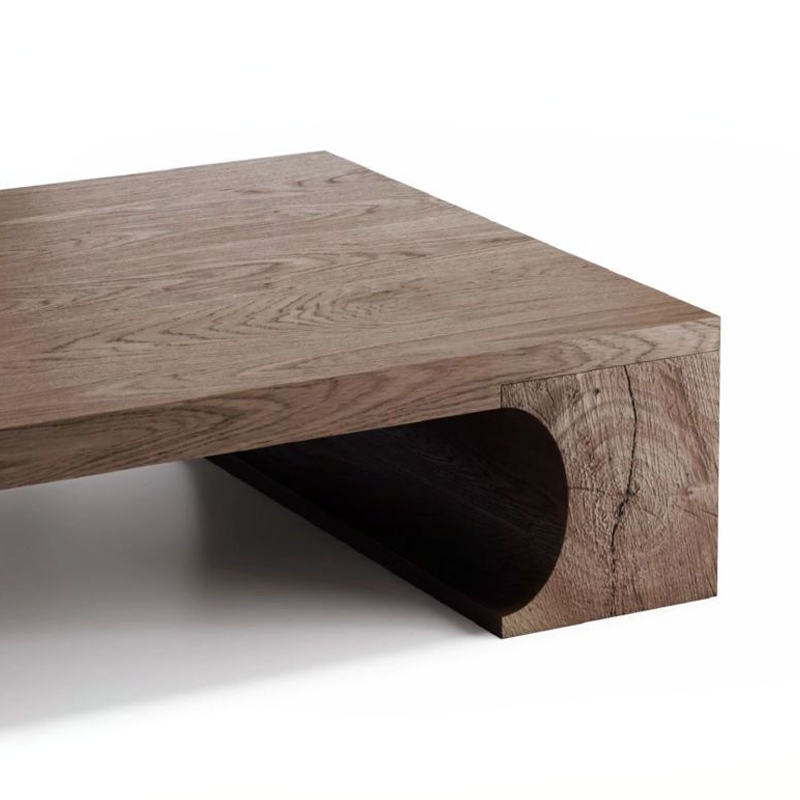 広々天板木製ローテーブル