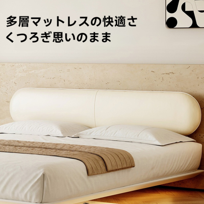 レザーヘッドカーボンスチールすのこベッド