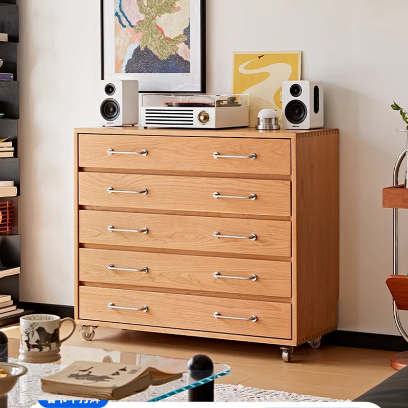 エレガントで耐久性 大容量5段の引き出しと追加の収納