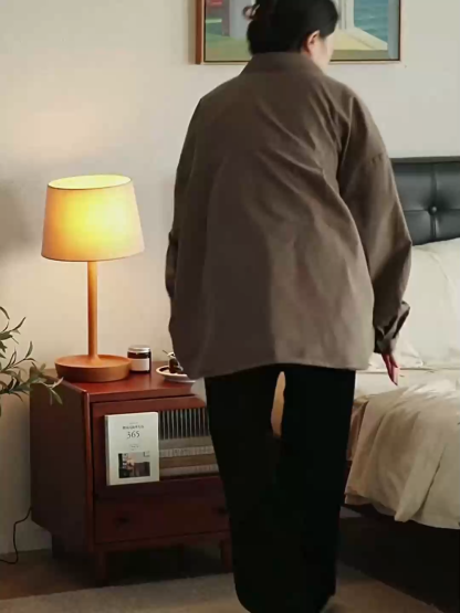 Woody Prime Boxツゲ材 リブガラスベッドサイドキャビネット