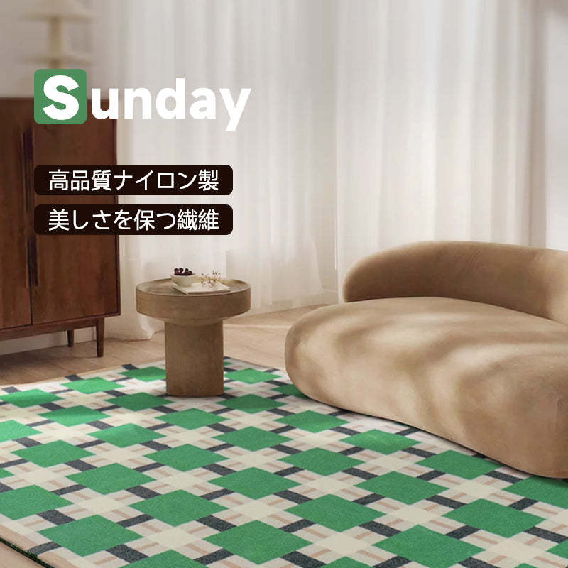 Square ふわふわ柔らかラグ