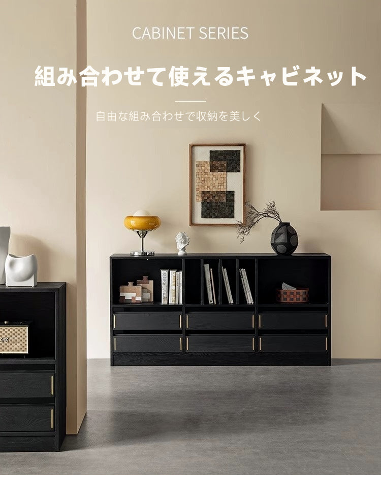 【新生活のお供に！】シンプルモダンキャビネット ウッド調 ウォールナット柄シンプルモダンシリーズ キャビネットを通販で