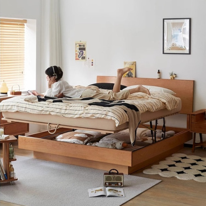 チェリー材 収納式ベッド – CAGUUU