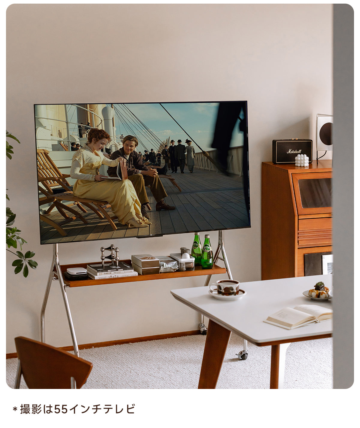 値段交渉可　テレビ・テレビ台セット 楽天市場】【送料無料】FITUEYES テレビスタンド 回転 【27〜55V対応