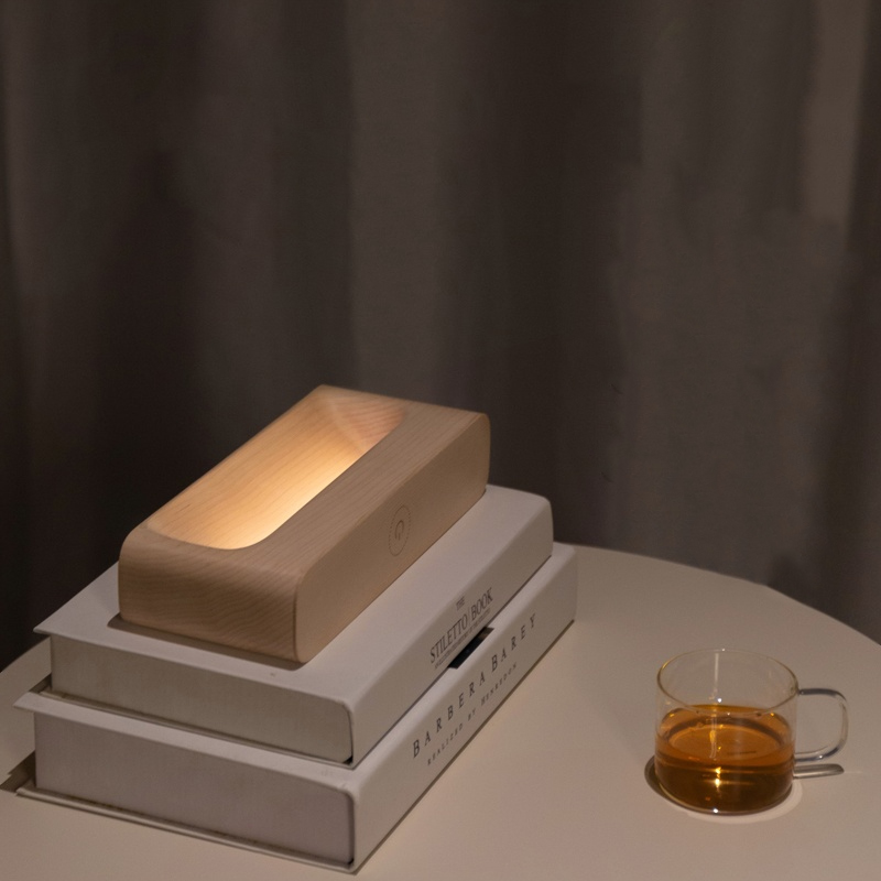 ウッドプレートテーブルランプ