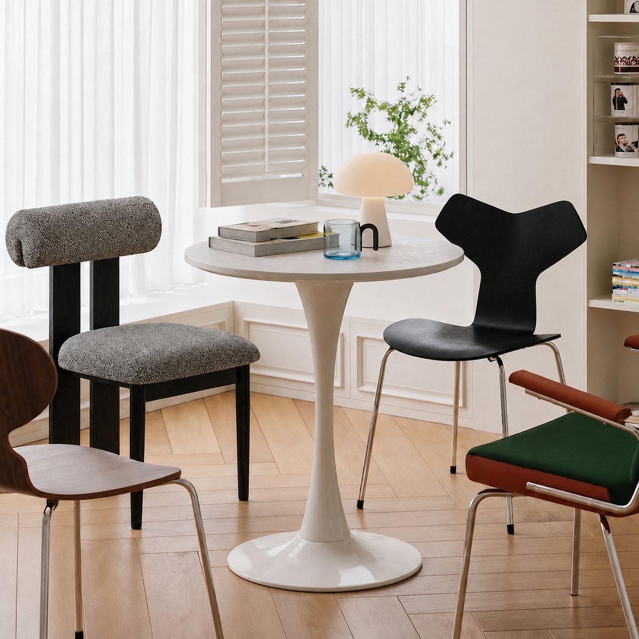 【OUTLET品】セラミックトップラウンドテーブルn