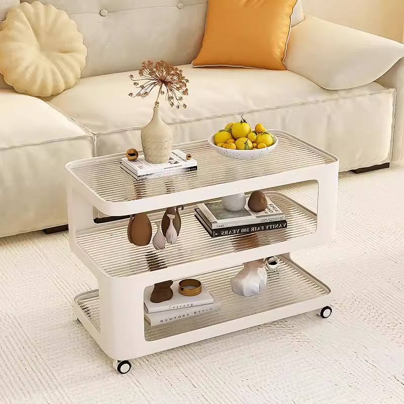 サイドテーブル 2段 キャスター付き キャスター付2段サイドテーブル | 耐久性の高い環境配慮素材を採用