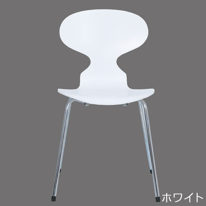 シンプルモダン3次元形成合板スチール脚スタッキングチェア