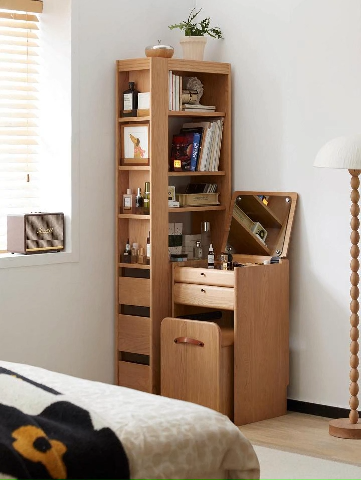 チェリー材 スリムサイズシェルフ