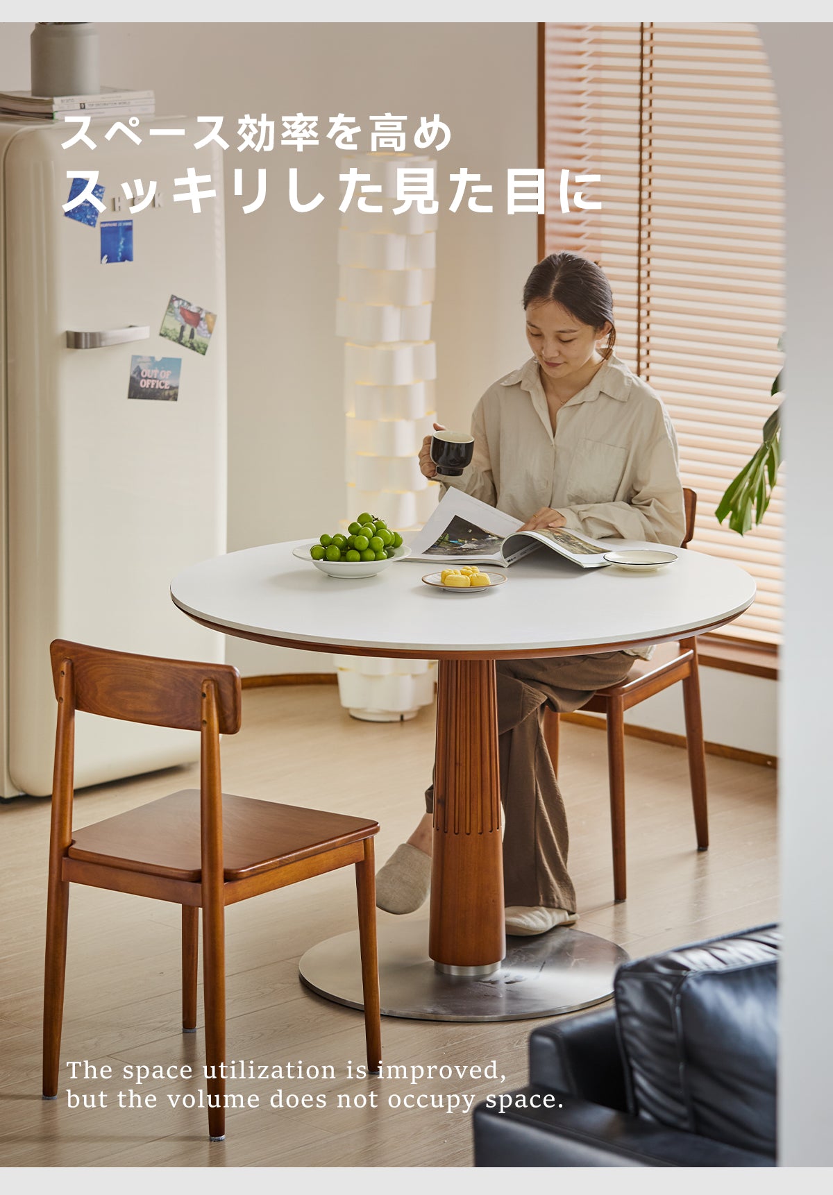 木製 円形 テーブル Woody Prime Boxツゲ材 セラミック木製ラウンドテーブル