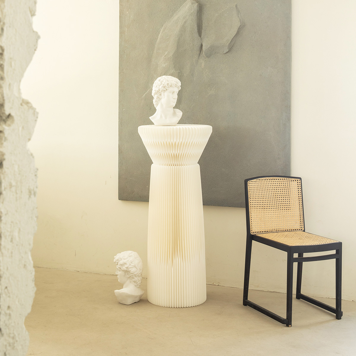 Kraft Paper 花壇風ディスプレイサイドテーブル