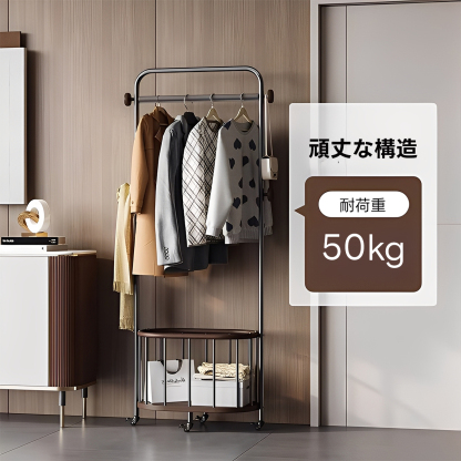北欧スタイルハンガーラック | 収納力とデザイン性を兼ね備えた