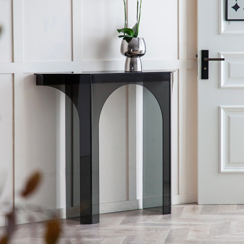 レトロアーチ型コンソールテーブル | 緩やかな曲線が玄関に温かみを