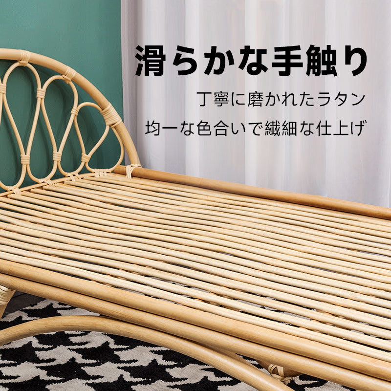 ラタン調キッズベッド
