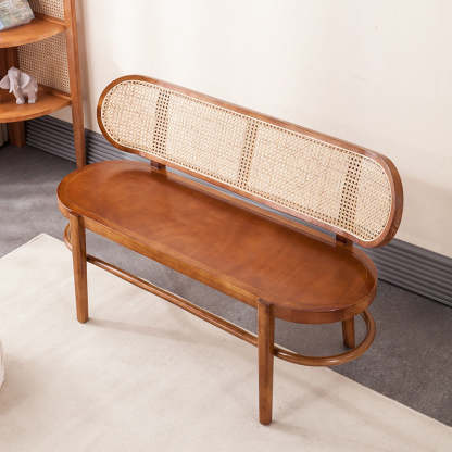 ラタンベンチ Amazon｜ダイニングベンチ エンドベンチ ラタンベンチ 無垢材ベンチ