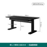 電動昇降デスク【組立サービス付】【高級天然ホワイトオーク材】